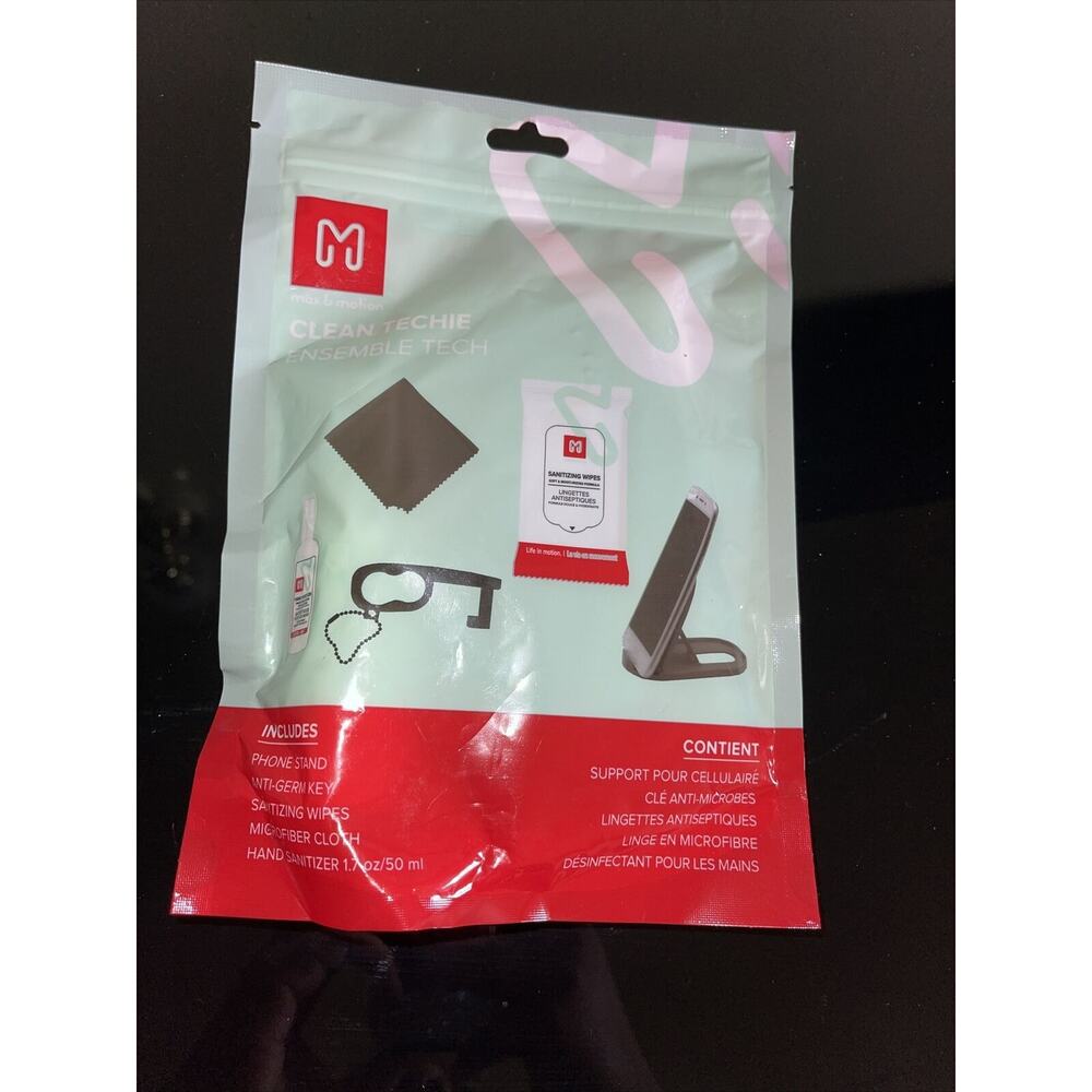 Clean Tech LOT OF 10 PLANE Sanitizing Kit Wipes Phonestand eyeglass Cloth TRAVEL